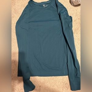 dark green blue compression long sleeve